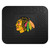 14" x 17" Black and Yellow NHL Chicago Blackhawks Rear Car Seat Utility Mat - IMAGE 1