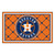 3.6' x 5.9' Blue and Orange MLB Houston Astros Plush Area Rug - IMAGE 1