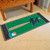 30" x 72" Black and Green MLB Miami Marlins Non-Skid Baseball Mat Area Rug Runner - IMAGE 2