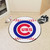 White and Blue MLB Chicago Cubs Round Baseball Welcome Door Mat 27" - IMAGE 2