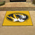 33.75" x 42.5" Yellow and Black NCAA University of Missouri Tigers All Star Mat Area Rug - IMAGE 2