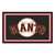 3.6' x 5.9' Red and Black MLB San Francisco Giants Plush Area Rug - IMAGE 1