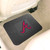 14" x 17" Black and Pink MLB Atlanta Braves Heavy Duty Rear Car Seat Utility Mat - IMAGE 2