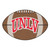 20.5" x 32.5" Brown and Black NCAA University of Nevada, Las Vegas Rebels Football Area Rug - IMAGE 1