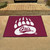 33.75" x 42.5" Red NCAA University of Montana Grizzlies Rectangular All-Star Mat Outdoor Area Rug - IMAGE 2