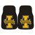 Set of 2 Black and Gold NCAA University of Idaho Vandals Front Carpet Car Mats 17" x 27" - IMAGE 1