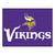 33.75" x 42.5" Purple and White NFL Minnesota Vikings Rectangular Mat - IMAGE 1