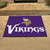 33.75" x 42.5" Purple and White NFL Minnesota Vikings Rectangular Mat - IMAGE 2