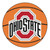 27" Orange and Black NCAA Ohio State University Buckeyes Basketball Mat - IMAGE 1