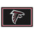 44" x 71" Black and White NFL Atlanta Falcons Plush Non-Skid Area Rug - IMAGE 1
