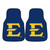 Set of 2 Blue NCAA East Tennessee State University Buccaneers Front Carpet Car Mats 17" x 27" - IMAGE 1