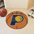 27" Orange and Yellow NBA Indiana Pacers Basketball Round Doormat - IMAGE 2