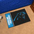 19" x 30" Black and Navy Blue NFL Carolina Panthers Holiday Starter Rectangular Door Mat - IMAGE 2