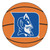27" Red and Blue NCAA Duke University Blue Devils Basketball Shaped Mat - IMAGE 1