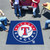 59.5" x 71" Blue and Red MLB Texas Rangers Rectangular Tailgater Mat Outdoor Area Rug - IMAGE 2