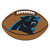 20.5" x 32.5" Brown and Black NFL Carolina Panthers Football Oval Door Mat - IMAGE 1