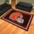 7.25' x 9.75' Brown and Red NFL Cleveland Browns Plush Non-Skid Area Rug - IMAGE 2