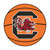 27" Orange and Red NCAA University of South Carolina Gamecocks Basketball Round Area Rug - IMAGE 1