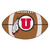 20.5" x 32.5" Brown and White NCAA University of Utah Utes Mat - IMAGE 1