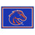 4.9' x 7.3' Blue and Orange Contemporary NCAA Boise State University Broncos Rectangular Area Rug - IMAGE 1