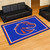 4.9' x 7.3' Blue and Orange Contemporary NCAA Boise State University Broncos Rectangular Area Rug - IMAGE 2