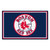 3.6' x 5.9' Blue and White MLB Boston Red Sox Rectangular Area Rug - IMAGE 1