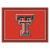 8' x 10' Red and White NCAA Texas Tech University Plush Non-Skid Area Rug - IMAGE 1