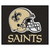 59.5" x 71" Black and Beige NFL New Orleans Saints Rectangular Tailgater Mat - IMAGE 1