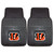 Set of 2 Orange and Black NFL Cincinnati Bengals Car Mats 17" x 27" - IMAGE 1