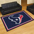 4.9' x 7.3' Blue and White NFL Houston Texans Ultra Plush Rectangular Area Rug - IMAGE 2