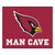 59.5" x 71" Red and White NFL Arizona Cardinals "Man Cave" Tailgater Area Rug - IMAGE 1