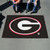 4.8' x 5.9' Black and Red NCAA University of Georgia Bulldogs Rectangular Area Rug - IMAGE 2