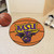 27" Brown and Purple NCAA Minnesota State University Round Mat Area Rug - IMAGE 2