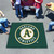 59.5" x 71" Green and White MLB Oakland Athletics Rectangular Tailgater Mat Outdoor Area Rug - IMAGE 2