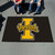 5' x 8' Black and Yellow NCAA University of Idaho Vandals Mat Rectangular Area Rug - IMAGE 2