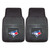 Set of 2 Black and Red MLB Toronto Blue Jays Car Mats 17" x 27" - IMAGE 1