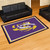 4.9' x 7.3' Purple and Gold NCAA Louisiana State University Tigers Ultra Plush Rectangular Area Rug - IMAGE 2