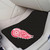 Set of 2 Black NHL Detroit Red Wings Front Carpet Car Mats 17" x 27" - IMAGE 2
