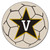 27" White and Black NCAA Vanderbilt University Commodores Soccer Ball Round Mat - IMAGE 1