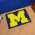 19" x 30" Blue and Yellow NCAA University of Michigan Wolverines Starter Mat Rectangular Area Rug - IMAGE 2