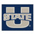 4.9' x 5.9' Blue and Ivory NCAA Utah State University Aggies Tailgater Mat Area Rug - IMAGE 1