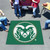 59.5" x 71" Green and White NCAA Colorado State University Rams Rectangular Tailgater Mat - IMAGE 2