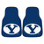 Set of 2 Blue NCAA Brigham Young University Cougars Front Carpet Car Mats 17" x 27" - IMAGE 1