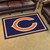 3.6' x 5.9' Blue and Orange NFL Chicago Bears Ultra Plush Rectangular Area Rug - IMAGE 2