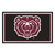 3.6' x 5.9' Maroon Red and Black NCAA Missouri State Bears Ultra Plush Rectangular Area Rug - IMAGE 1