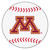 27" NCAA University of Minnesota Golden Gophers Baseball Shaped Door Mat - IMAGE 1