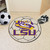 27" White and Purple NCAA Louisiana State University Tigers Soccer Ball Mat - IMAGE 2