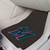 Set of 2 Black and Blue MLB Miami Marlins Carpet Car Mats 17" x 27" - IMAGE 2