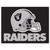 33.75" x 42.5" Black and Gray NFL Oakland Raiders Rectangular Mat - IMAGE 1
