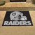 33.75" x 42.5" Black and Gray NFL Oakland Raiders Rectangular Mat - IMAGE 2
